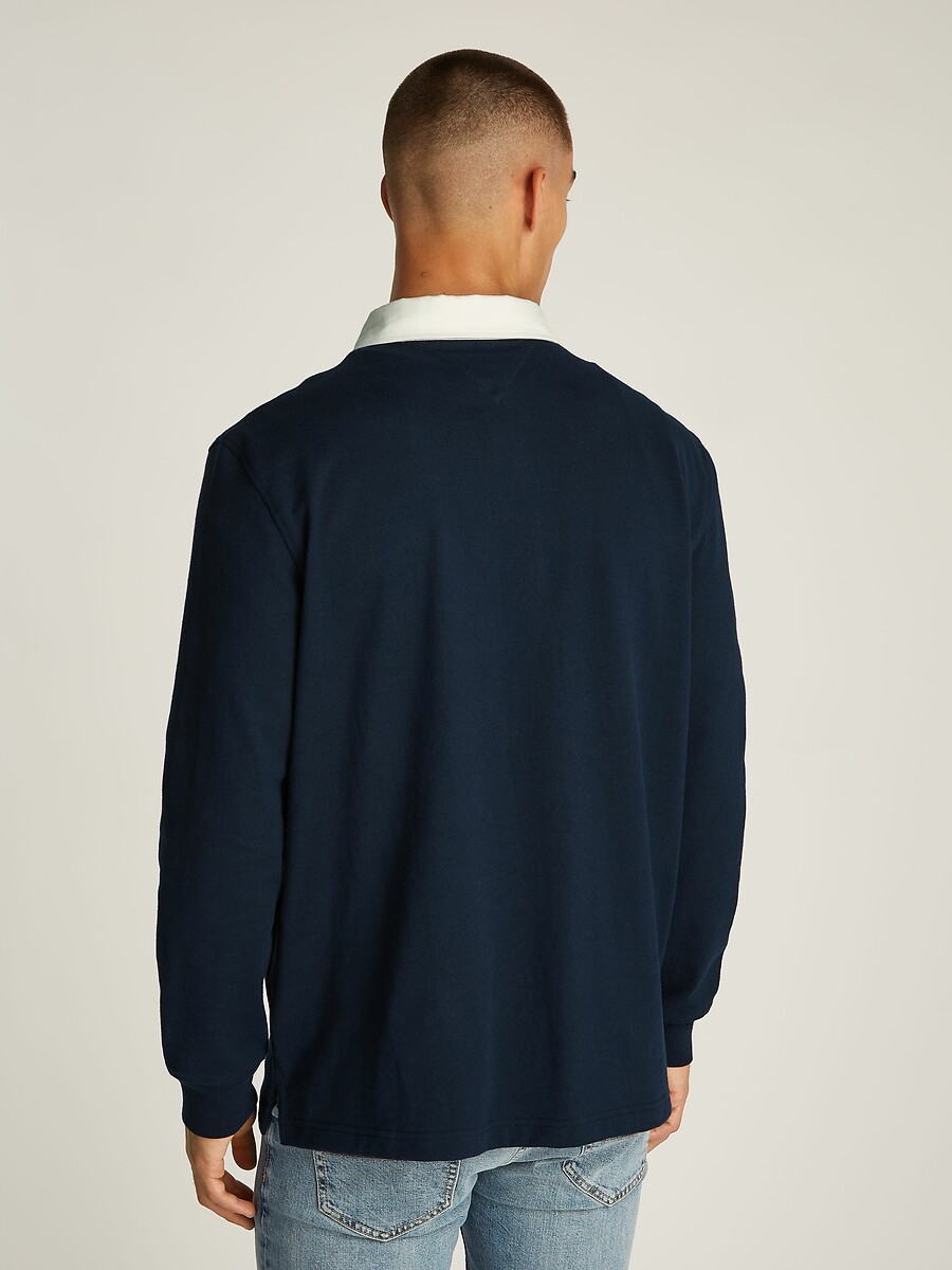 TOMMY JEANS<br>Camisa polo de rugby com logotipo