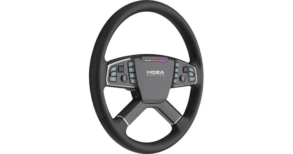 MOZATSW Truck stuur add-on  (Zwart)