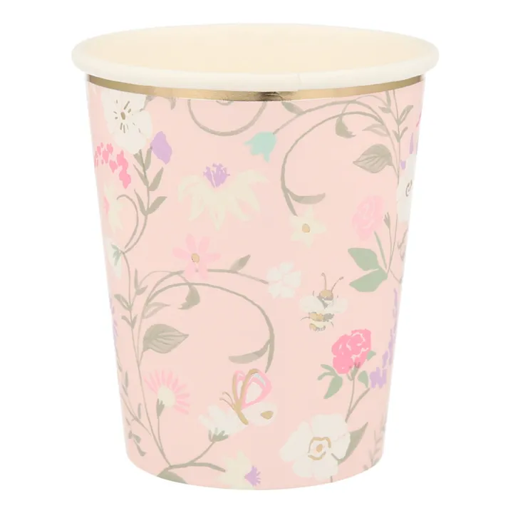 Meri Meri Gobelets floraux Ladurée - Set de 8