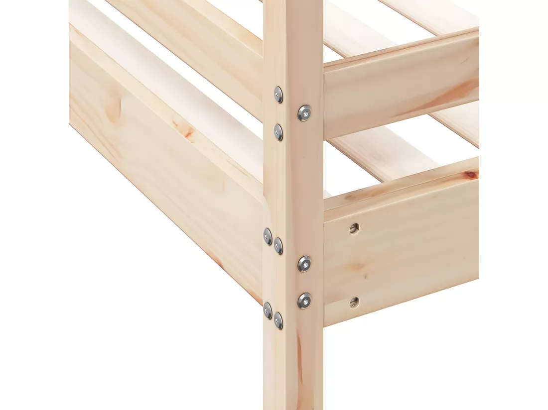 Lit superposé 90x200/140x200 cm bois de pin massif