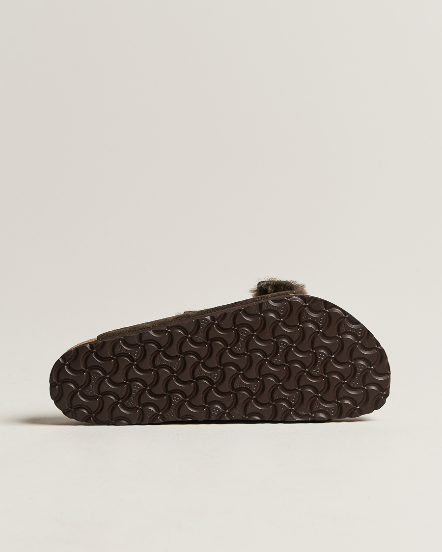 BIRKENSTOCK Arizona Classic Footbed Shearling Mocha Suede