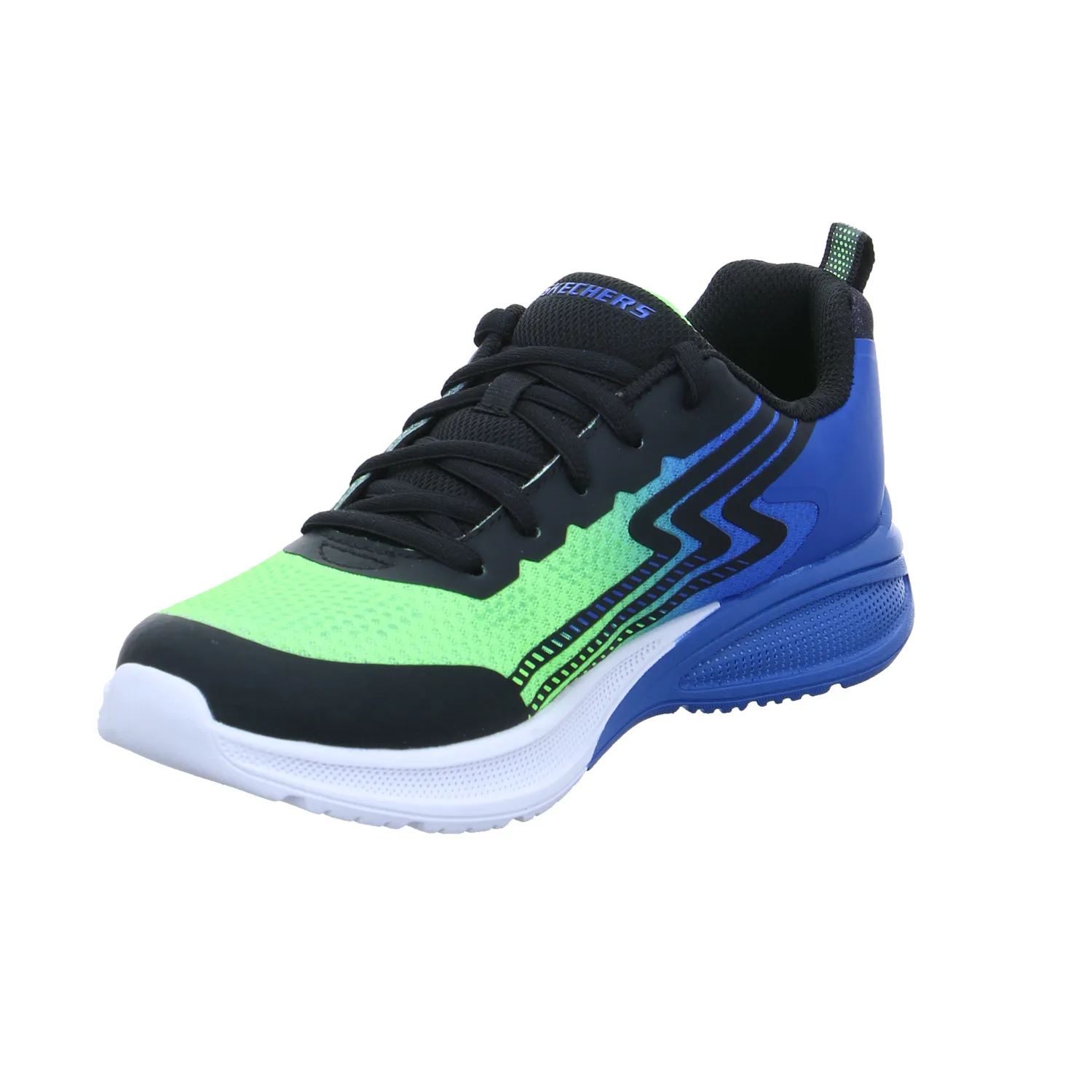 SKECHERS Jungen-Halbschuh Binder Blau Textil  Sneaker