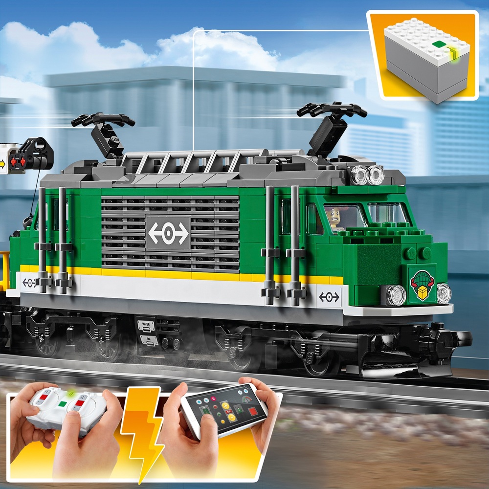 LEGO City 60198 Güterzug Spielzeug RC Elektrobatteriebetriebenes Set