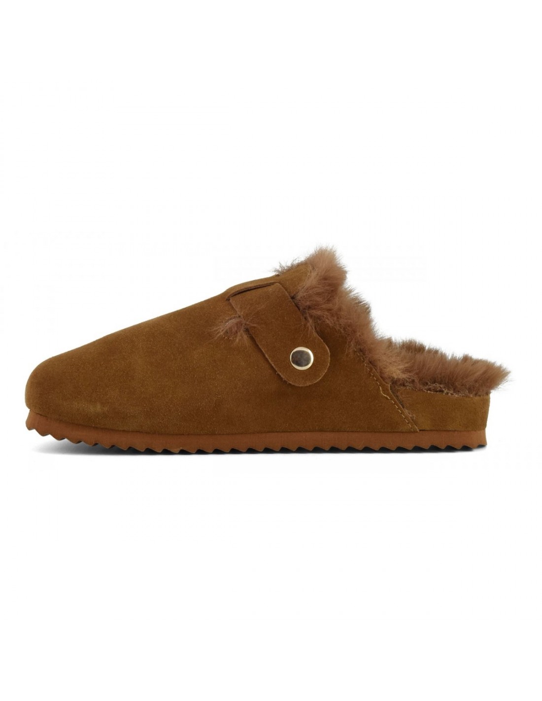 colors of california Sabots suede furry bio closed toe