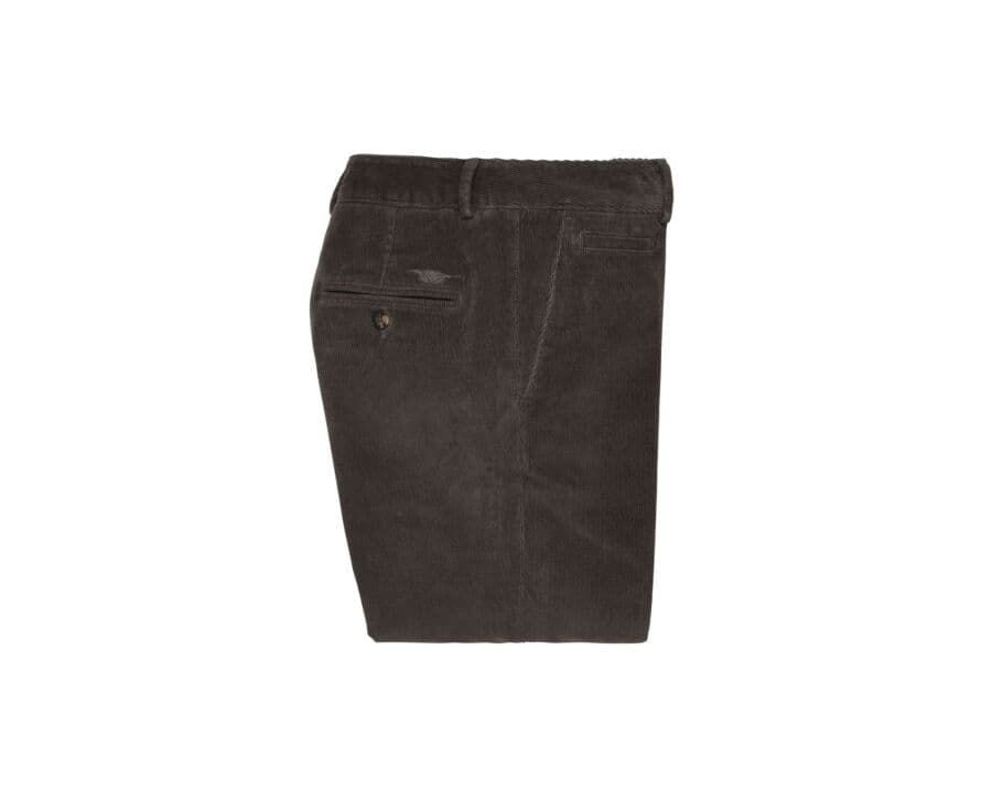 Pantalon chino velours côtelé homme Gris  Taupe - NORMAN