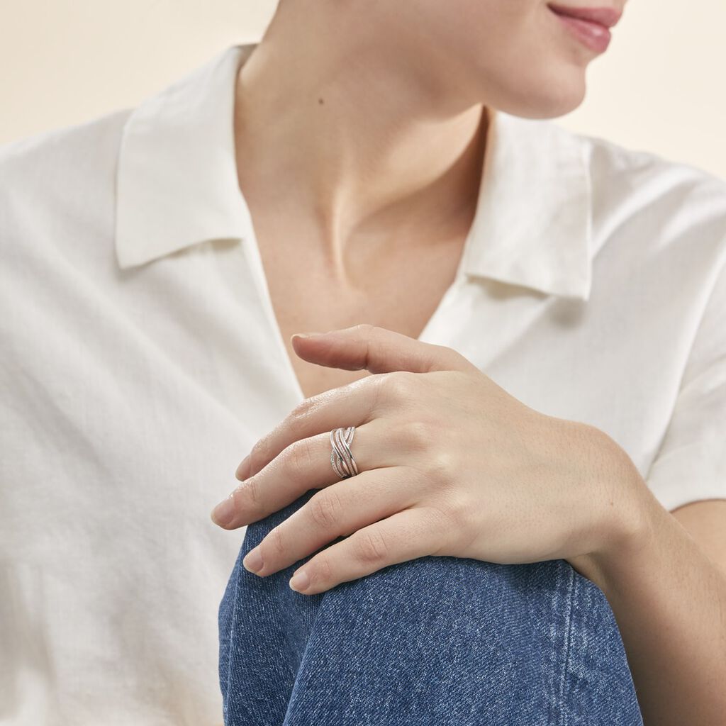 Bague Ocean Or Blanc Diamant