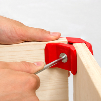 Playwood hoekverbinder voor plaatmateriaal 90° wit - 4 stuks