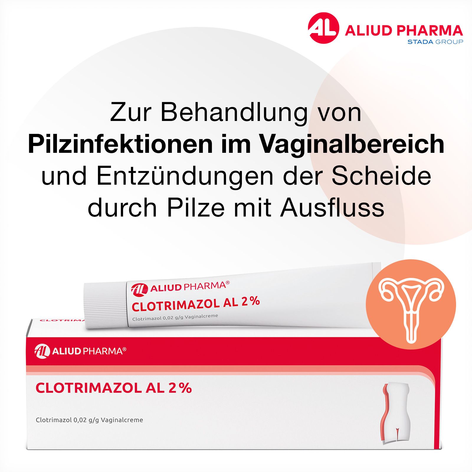 Clotrimazol AL 2% bei Vaginalpilz