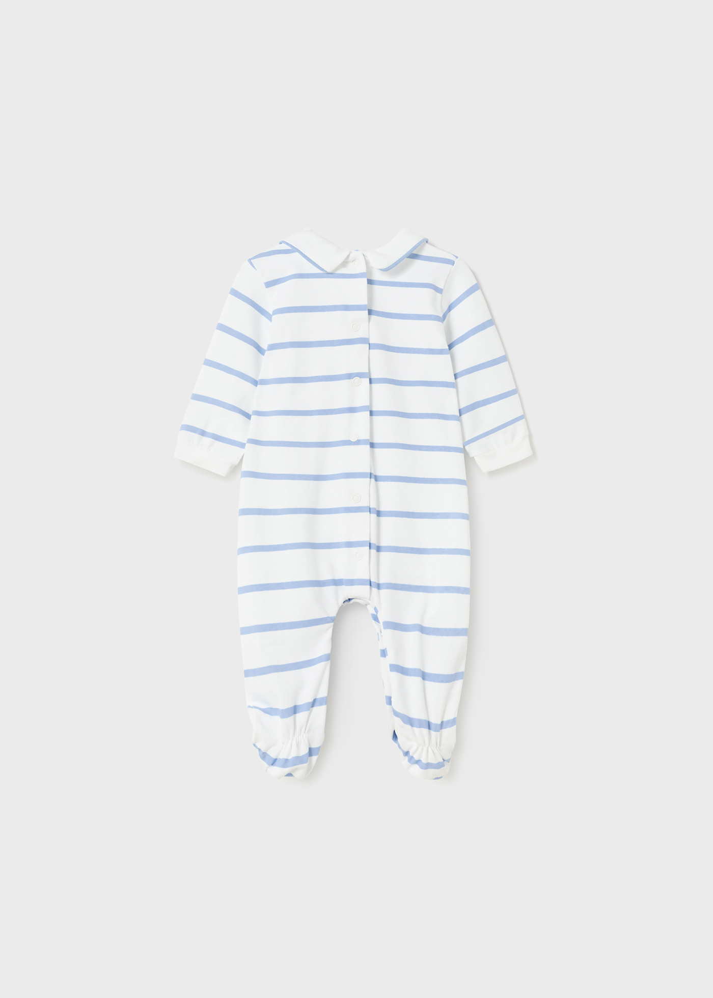 Pijama para recém-nascido com estampa de algodão sustentável