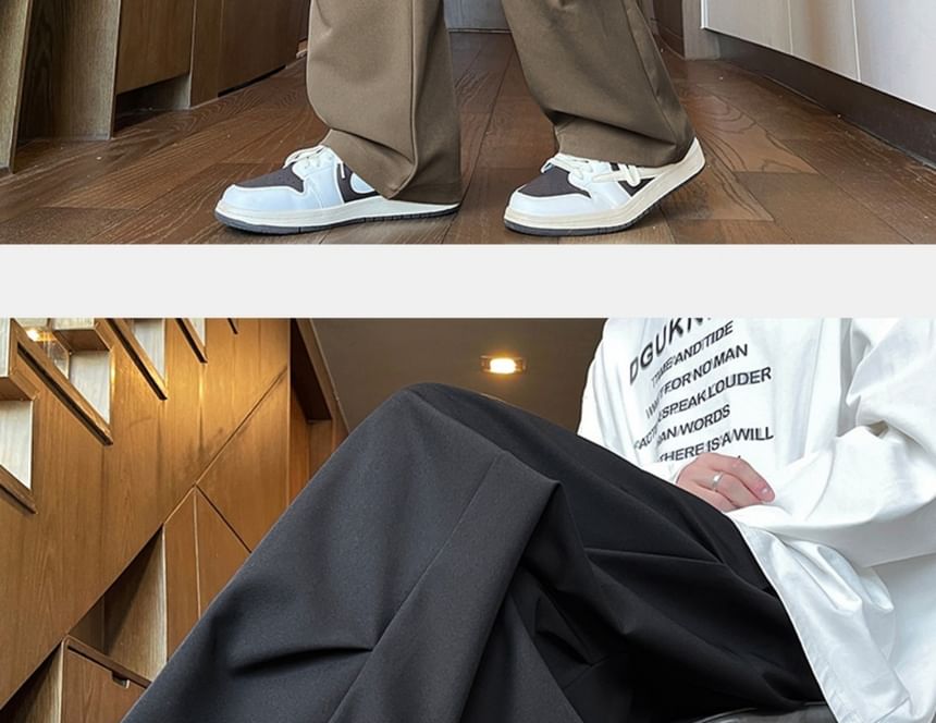 AXEN - Effen losse broek met trekkoord in de taille