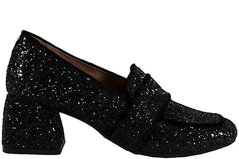 ANGULUS PUMPS I SKIND MED SORT GLIMMER