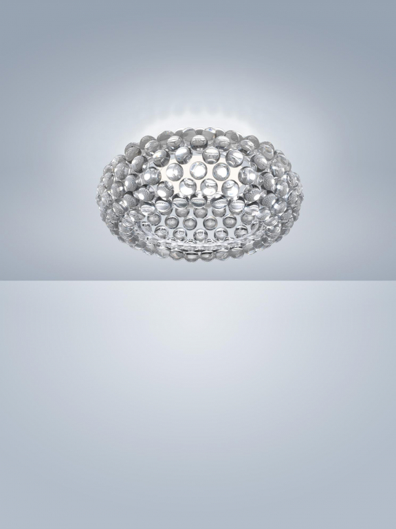 Foscarini Caboche Plus plafondlamp Ø50 LED dimbaar transparant