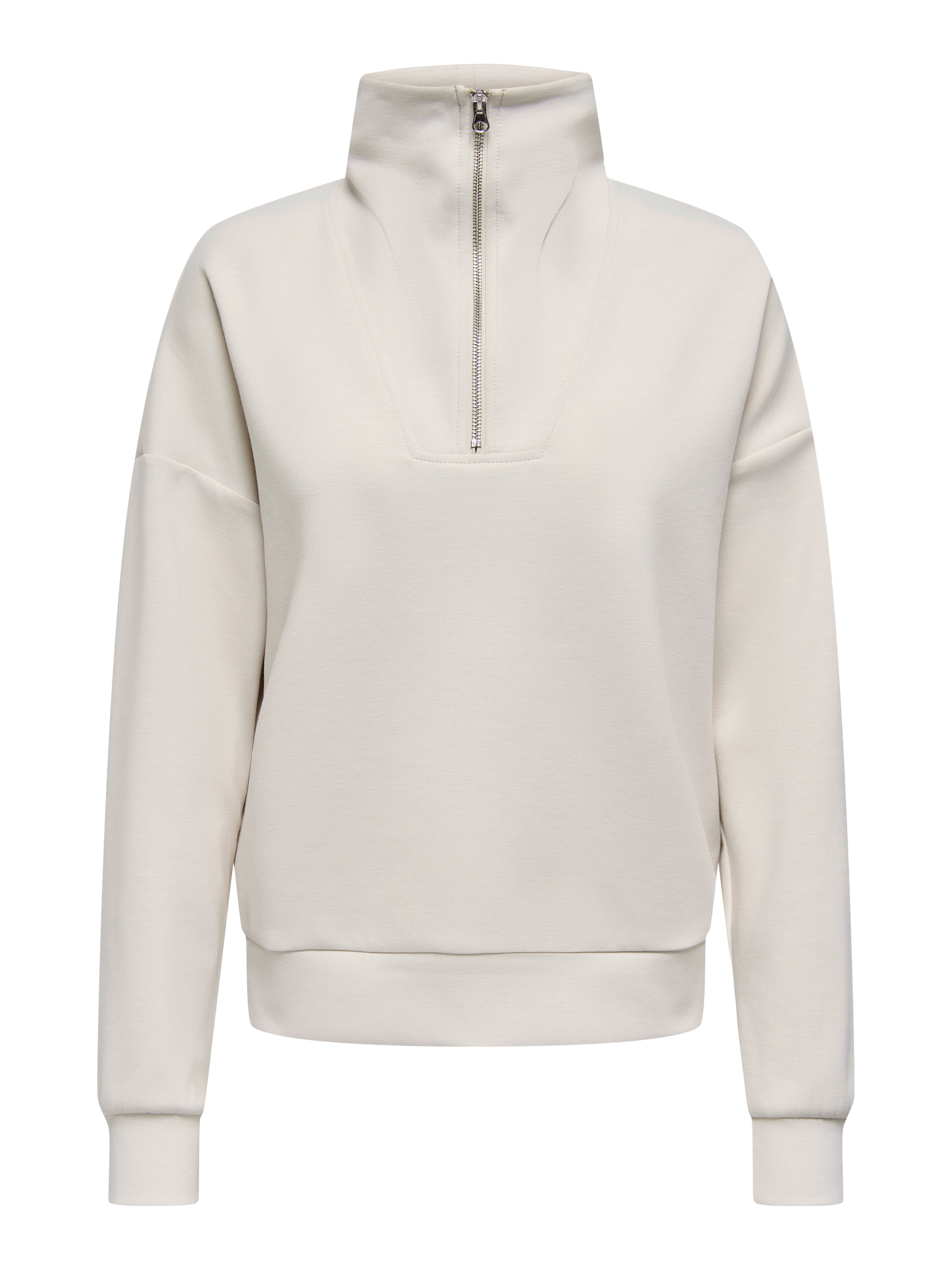 ONLY Play Sweater »ONPLOUNGE HN LS HZ DS SWT NOOS«, Materialmix, loose fit