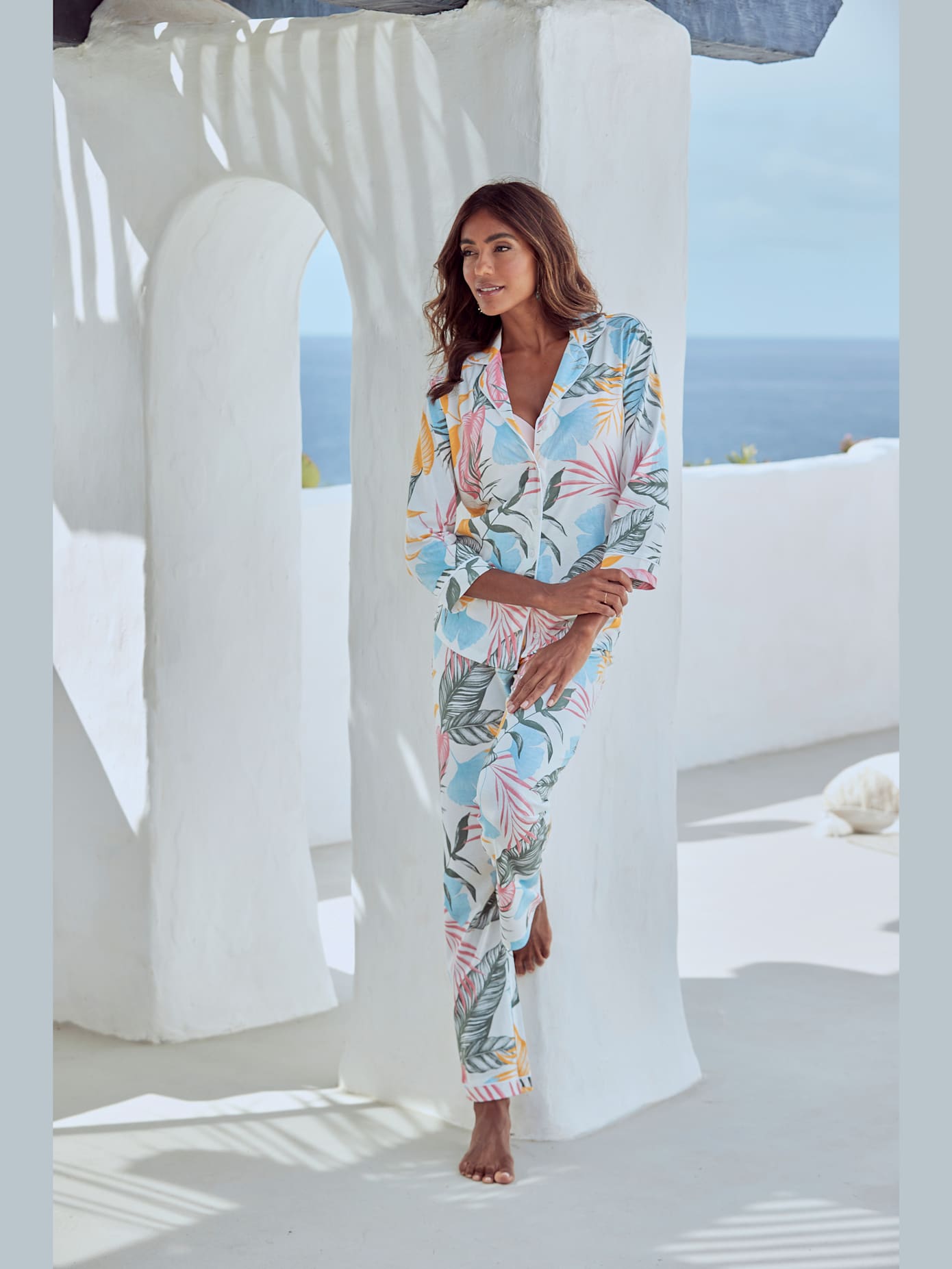 Pyjama vivance dreams classique avec motif tropical