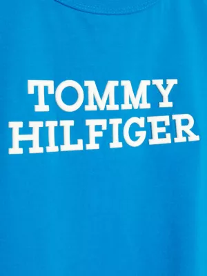Camiseta de algodão com textura de pêssego e logo