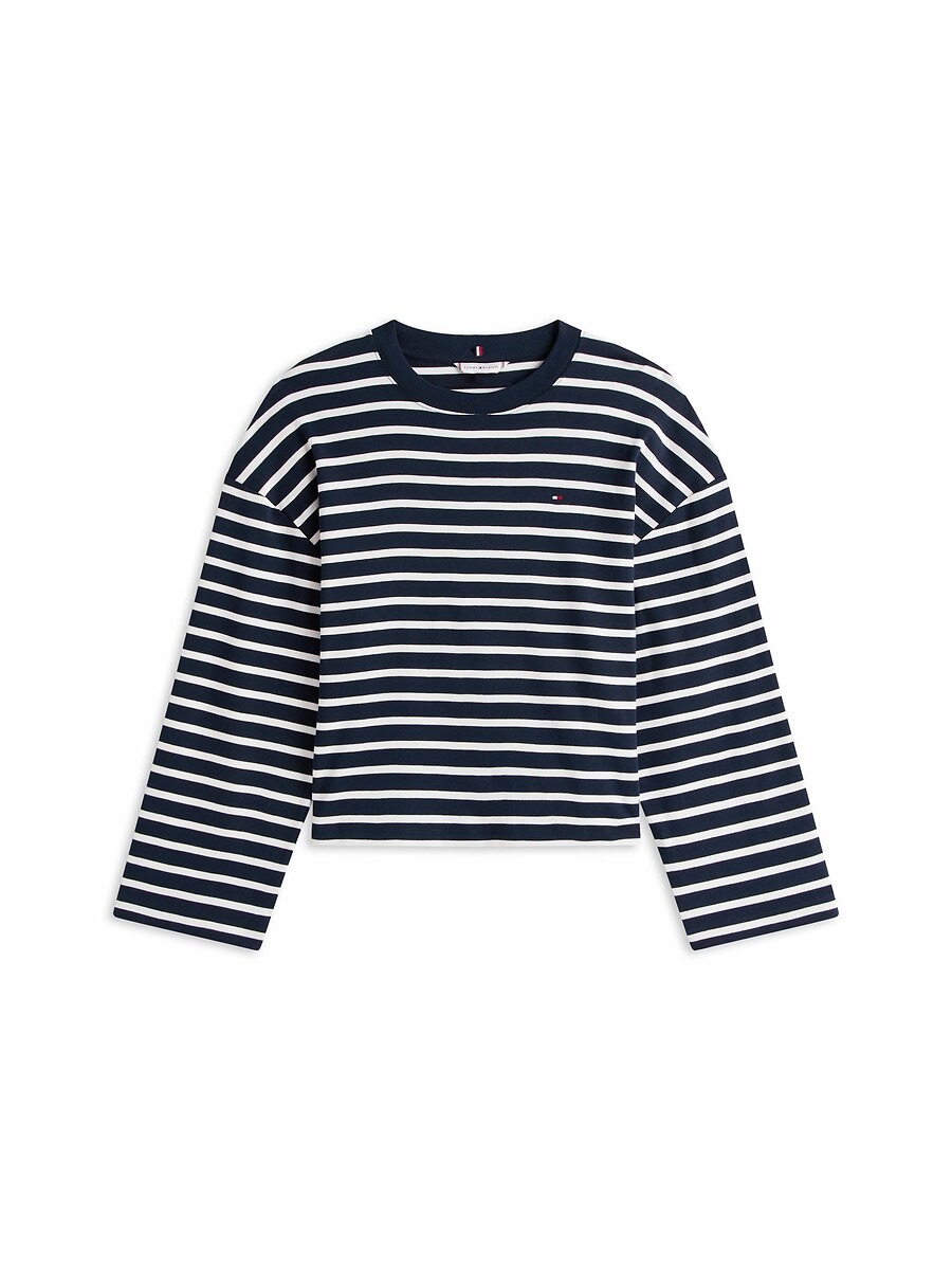 TOMMY HILFIGER<br>Camiseta listrada de manga comprida