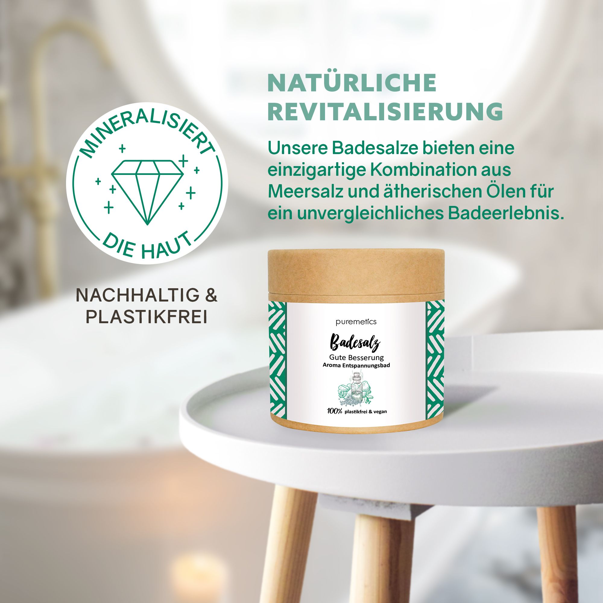 puremetics Badesalz 'Gute Besserung'