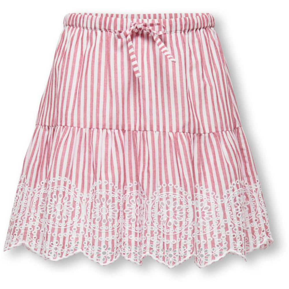 Køb kids ONLY Barbados Cherry Cloud Dancer Kogbondi Life Emb Nederdel Wvn