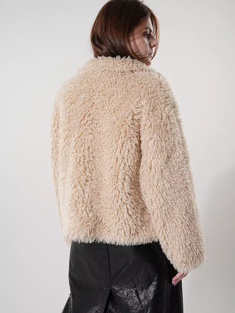 PRIDE TO BE Jacke in Felloptik DENNY beige
