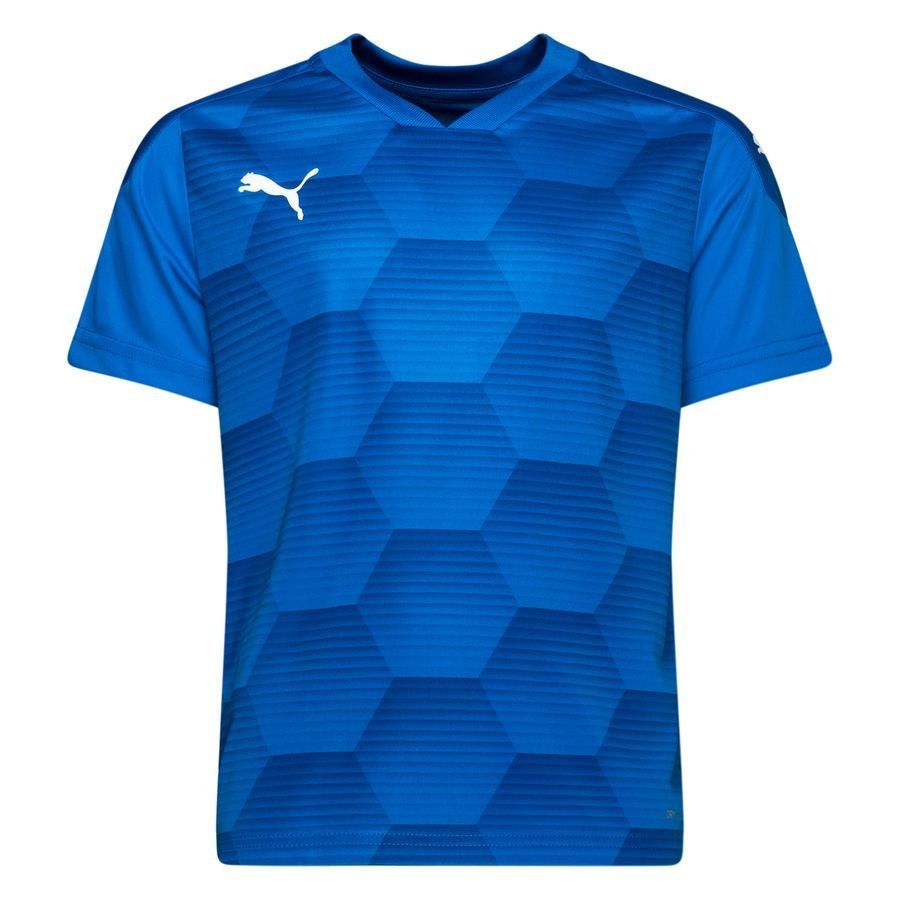 PUMA Maillot teamFINAL 21 Graphic - Bleu/Bleu Enfant