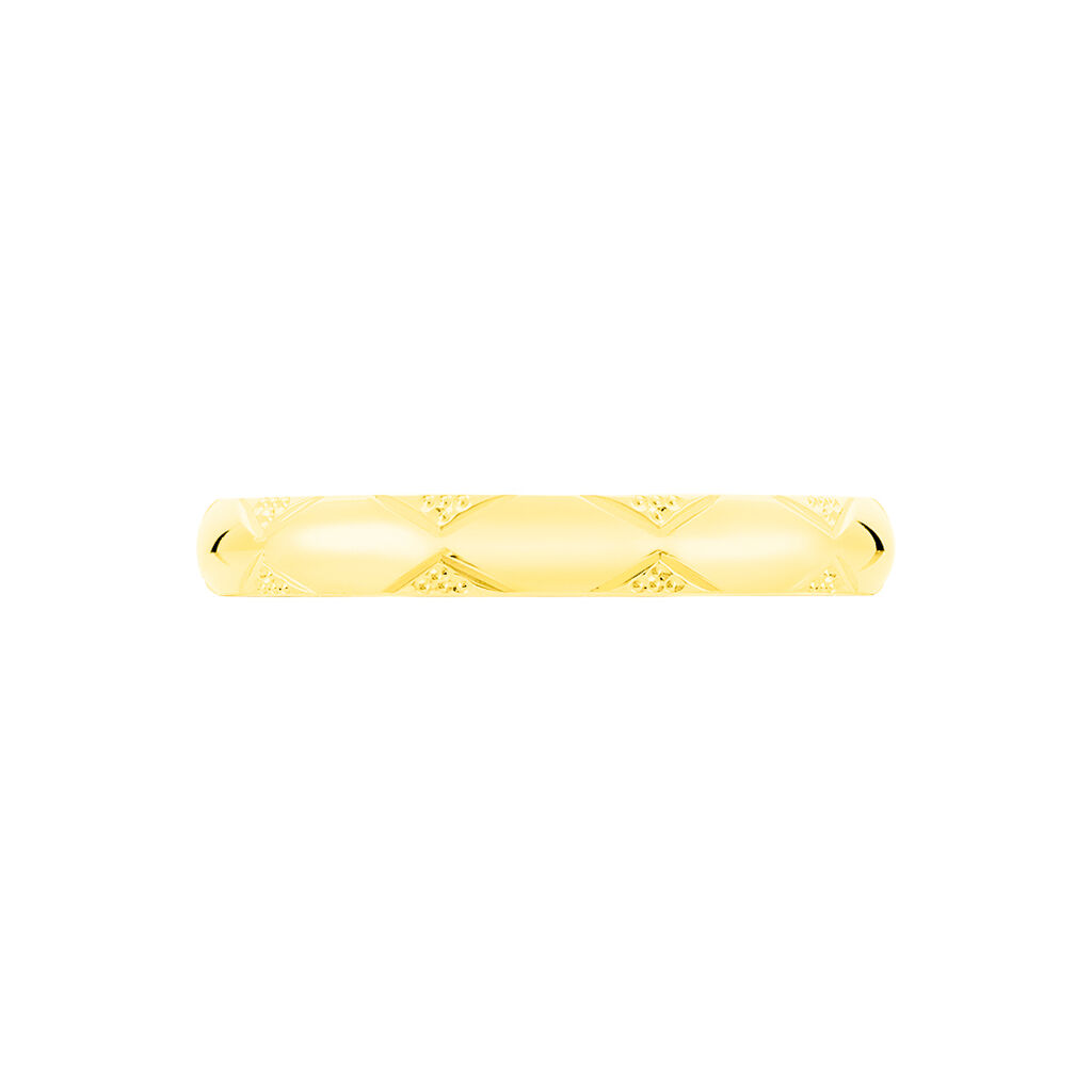 Alliance Harmonie Demi Jonc Classique Or Jaune