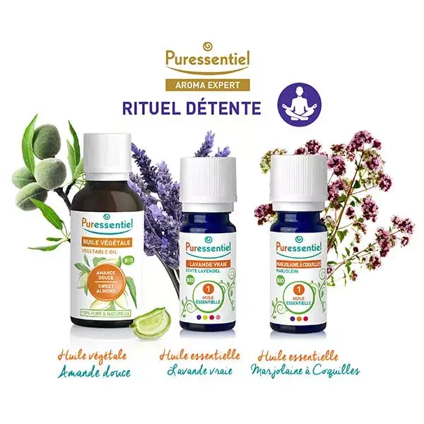 Kit de presente Puressentiel Aroma Faça Você Mesmo Ritual de Relaxamento + Livro Grátis