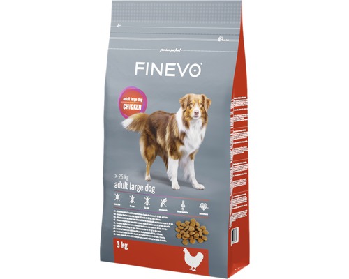 FINEVO Adult Dog L Kip droog hondenvoer 3 kg
