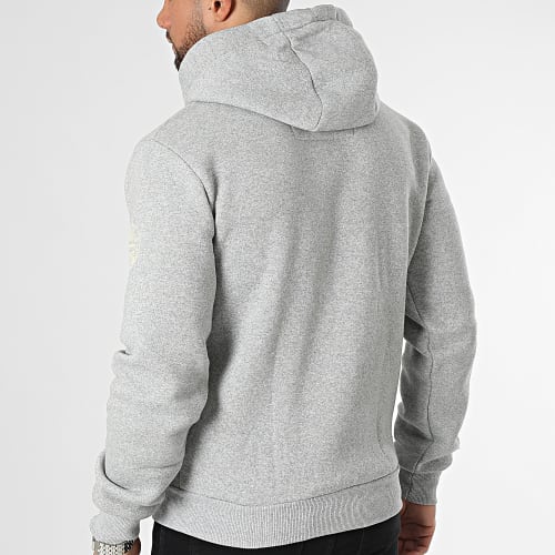Sweat Zippé Gris Chiné