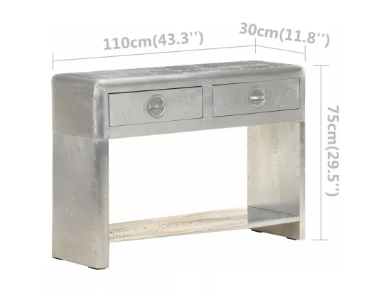 Buffet de style aviation 110x30x75 Métal