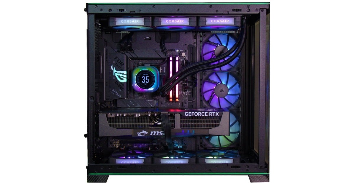 ALTERNATEThunderstorm Xtreme Lamborghini Ryzen 7 – RTX 5090 gaming pc  (Zwart | R7 9800X3D | RTX 5090 | 64 GB | 2 TB SSD + 2 TB SSD)