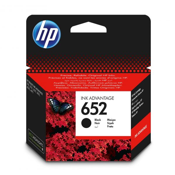 Tinteiro HP 652 Black F6V25AE