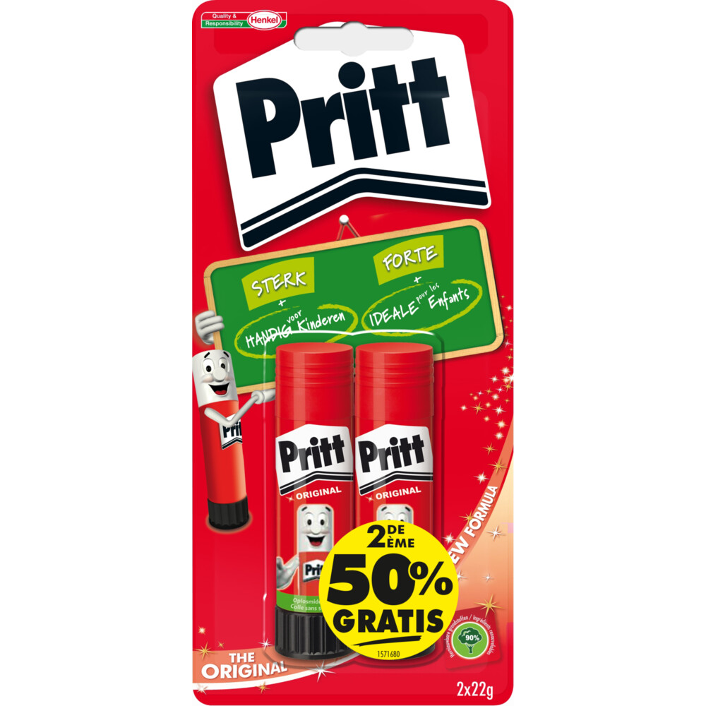 Pritt Plakstift Original Extra Sterk2 x 22 gr