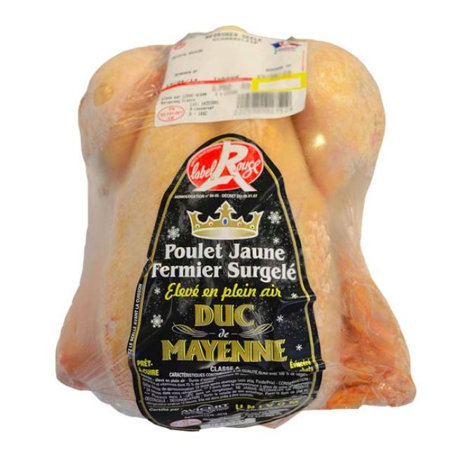 Bevroren Franse Scharrelkip +/- 1200g per stuk
