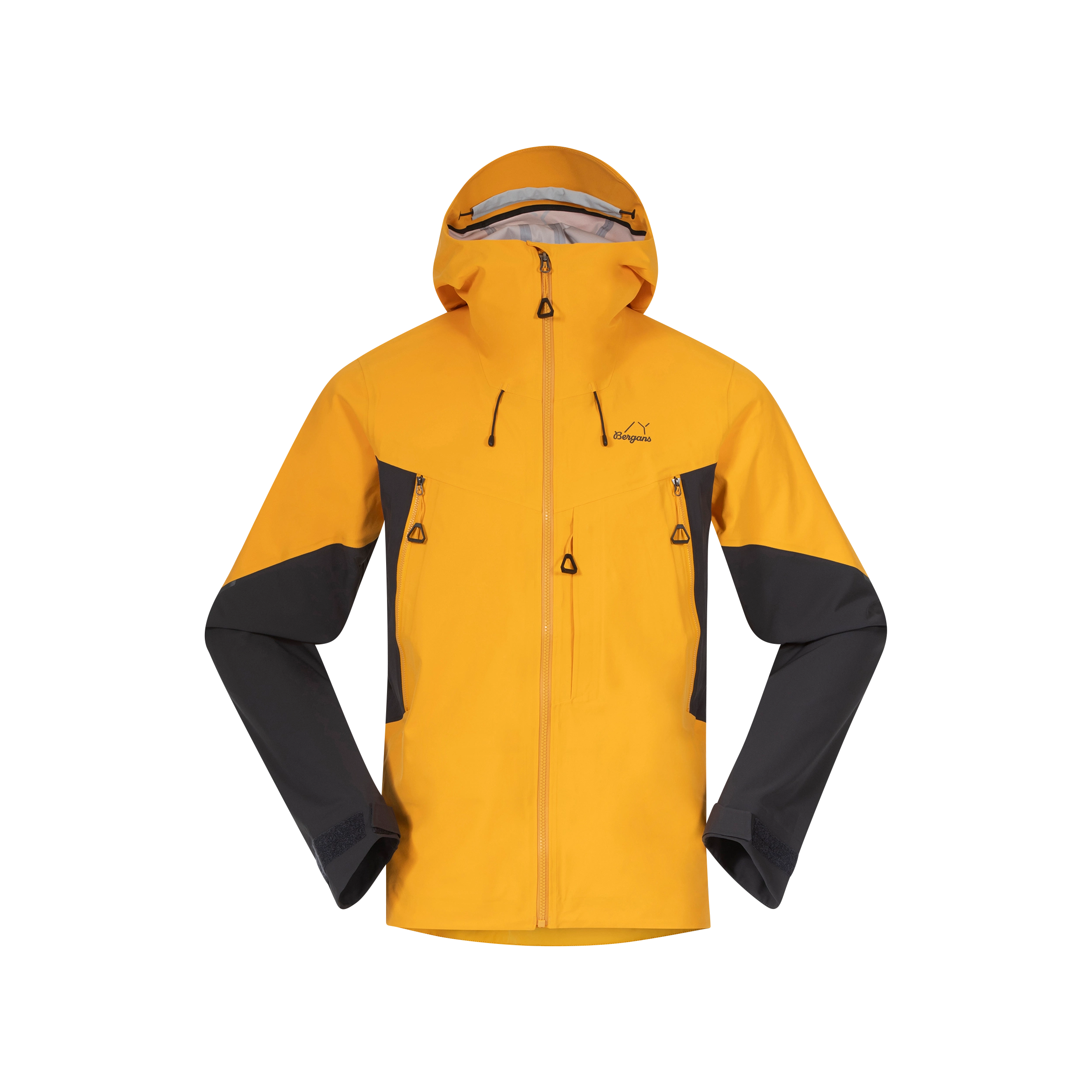 Y MountainLine Hybrid Softshell Jacket Men Mango Yellow / Dark Shadow Grey