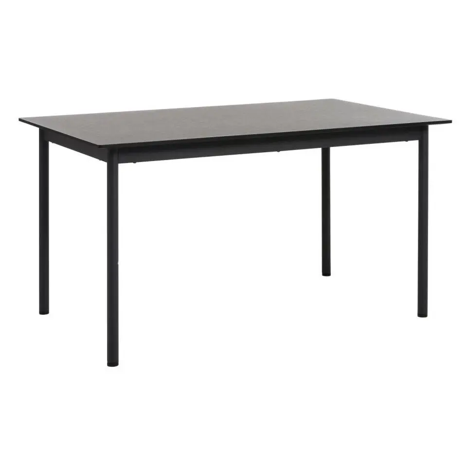 Eettafel Zwart Eiken - 140x85x75cm - Pensacola
