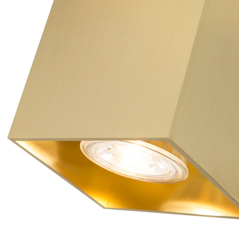 Moderne opbouwspot, goud - Qubo 1