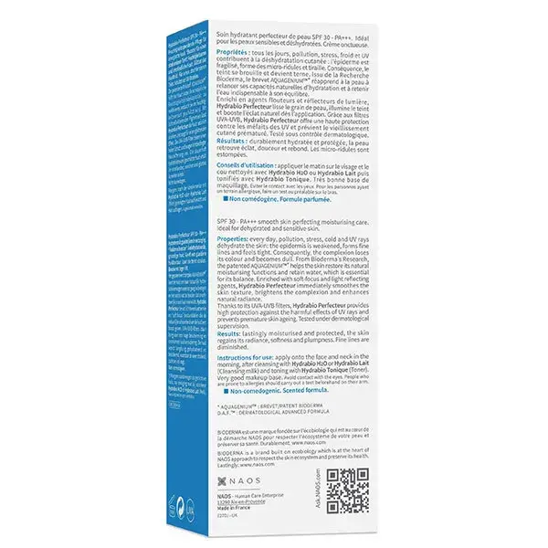 Bioderma Hydrabio Creme de Dia Aperfeiçoador para Pele Desidratada FPS 30 40ml