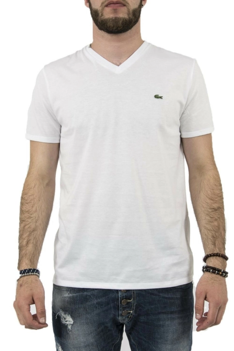 Tee shirt lacoste th6710 001 blanc