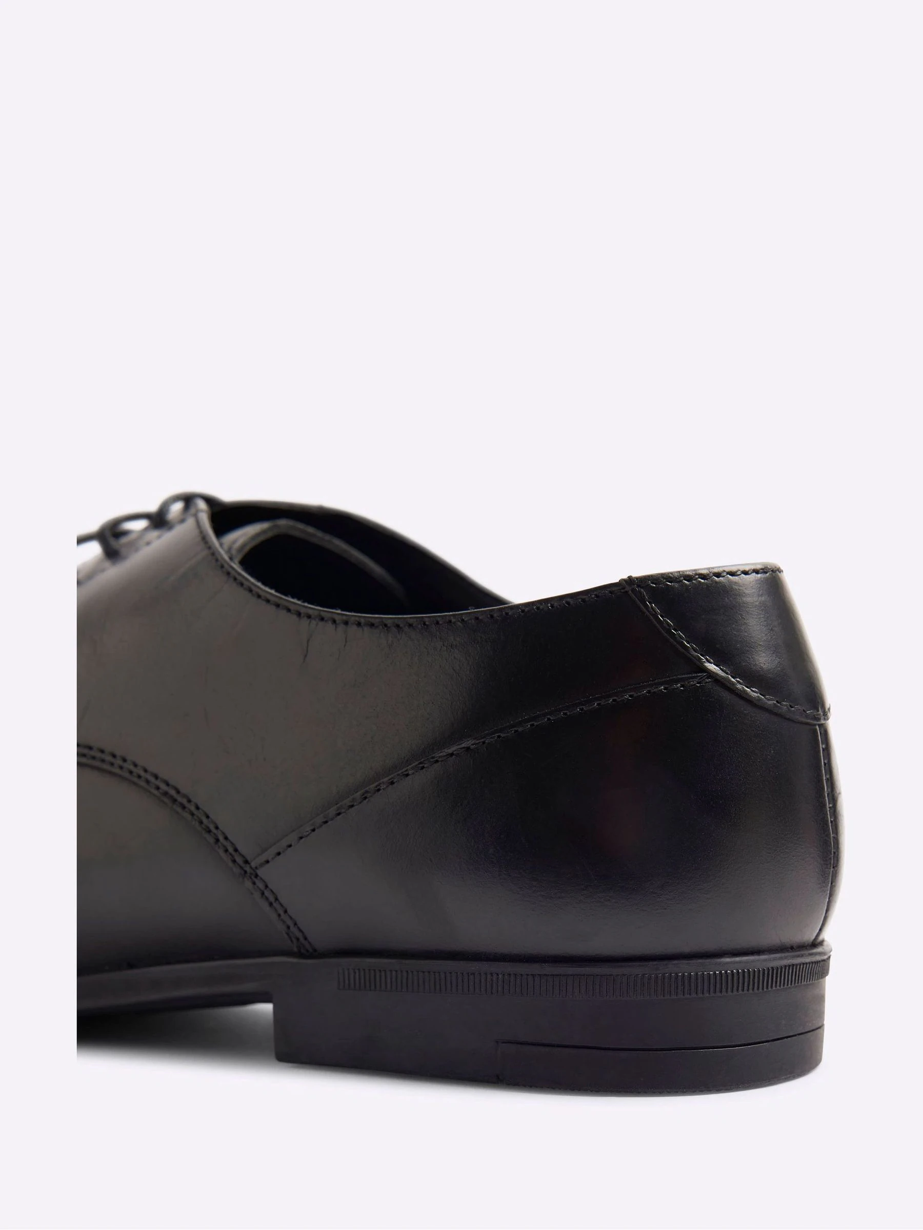 Zwart - River Island Wide Fit Leather Formal Derby Shoes