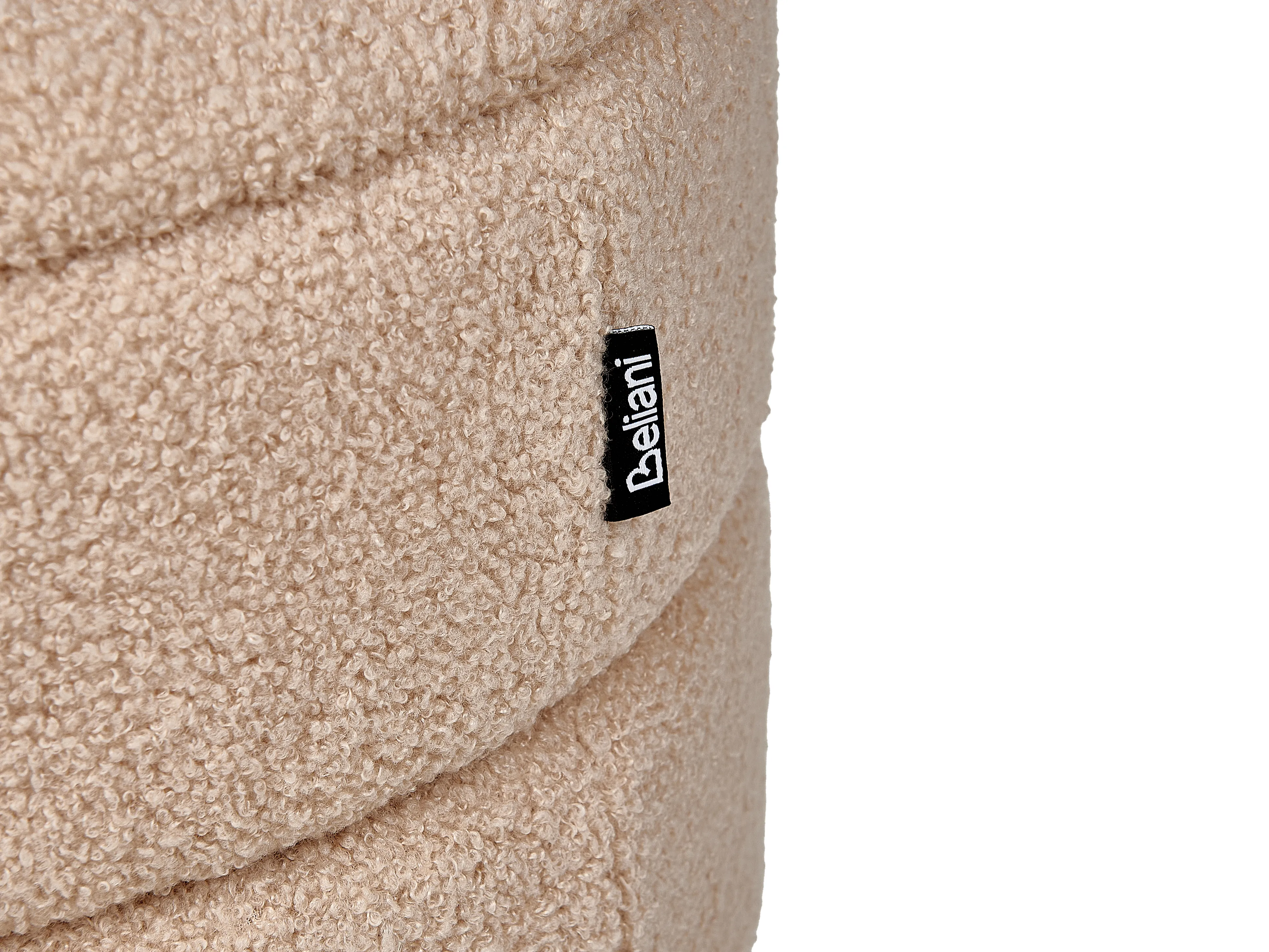 Hocker met opbergruimte OKATON Bouclé Beige