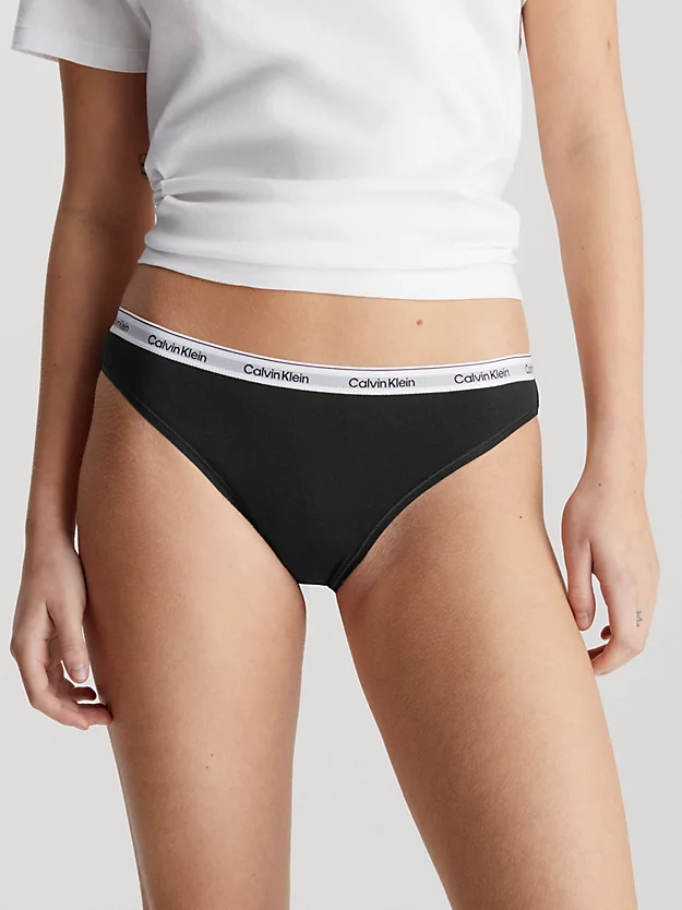 Conjunto com 3 calcinhas de biquíni de cintura baixa