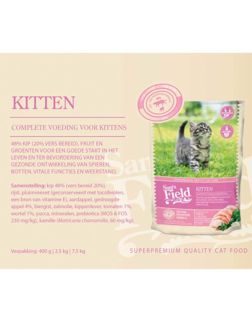 Sam's Field Cat Kitten - Kattenvoer