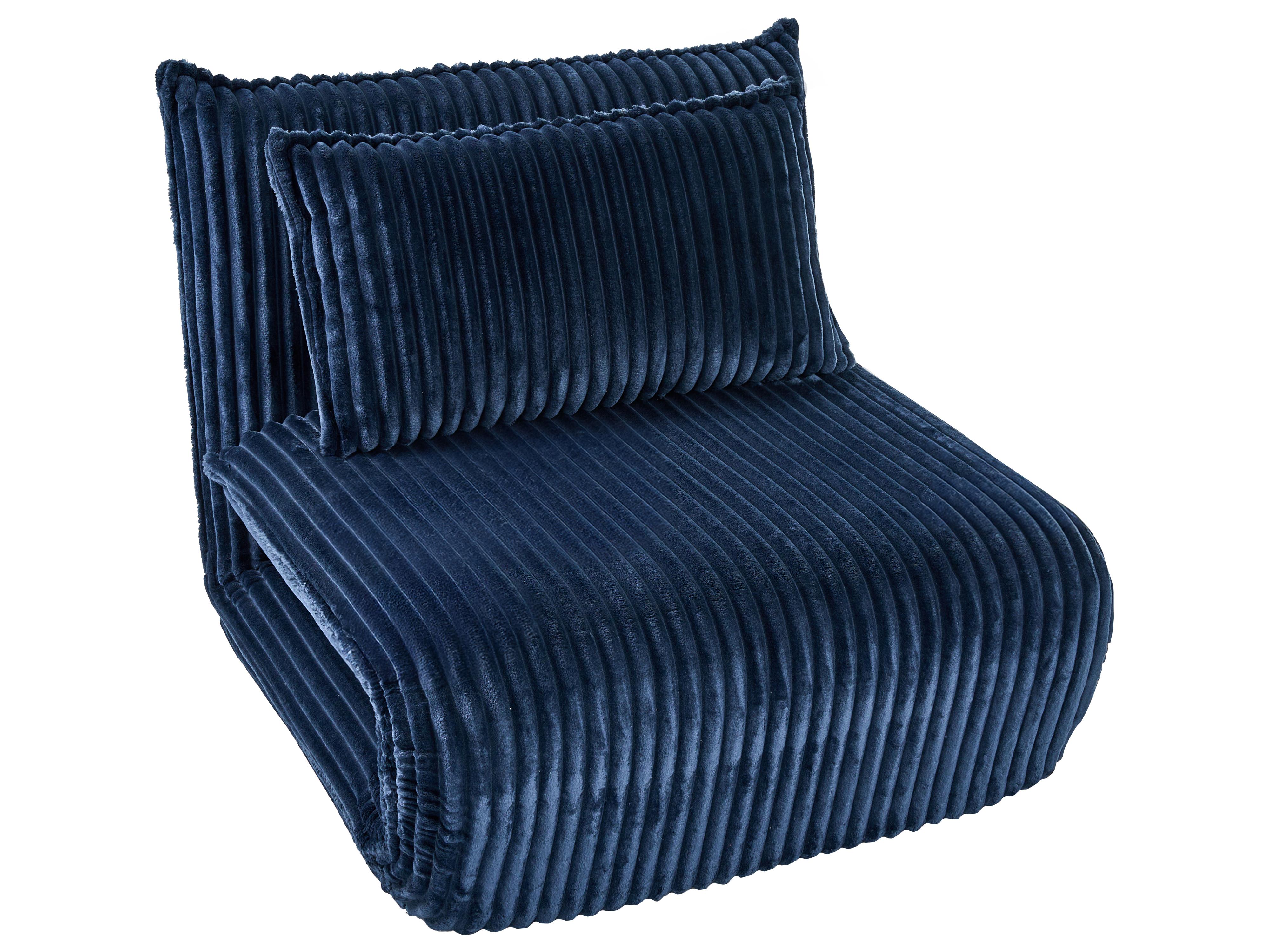 Eenpersoons slaapbank LYSEKIL Corduroy Blauw