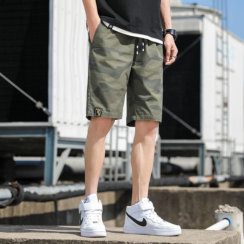 Lefitt - Geruite shorts met trekkoordtaille