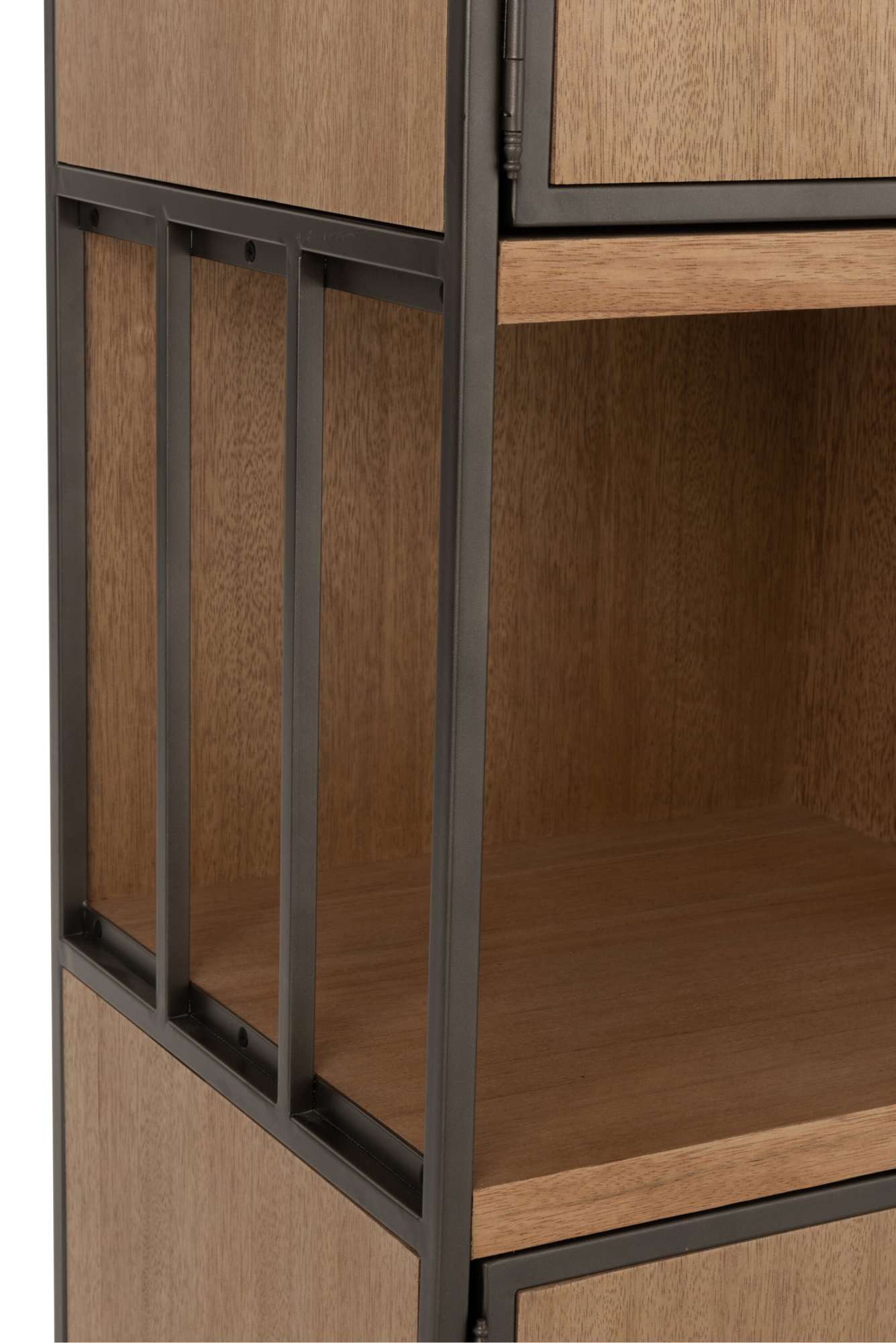 Kast hout/metaal Naturel