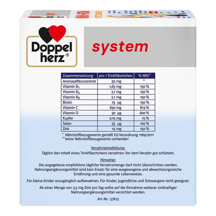 Doppelherz system Immun+Aronia Ampullen, 30 St