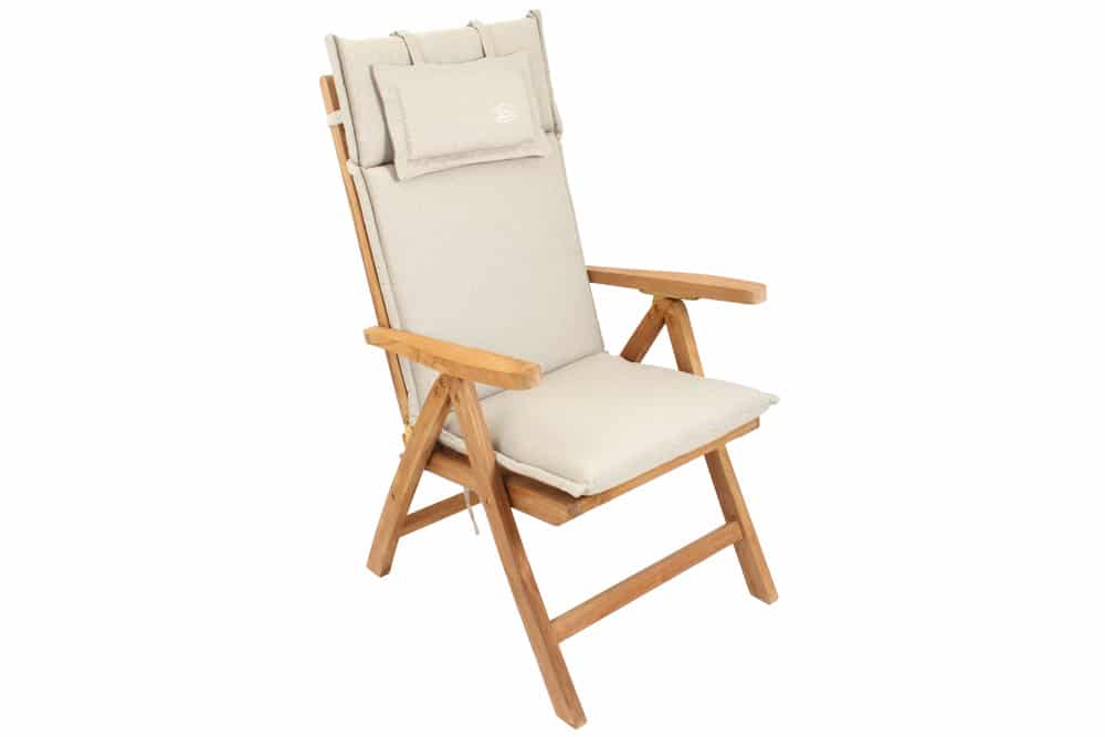 Outdoor Kissen ROG 46x119cm beige Sitzkissen Polster-Auflage für Hochlehner