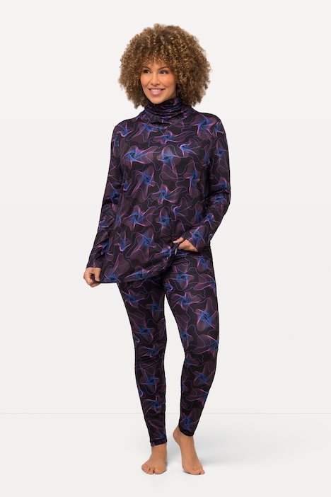 Funktionsleggings, Wellen, schnelltrocknend, recycelt