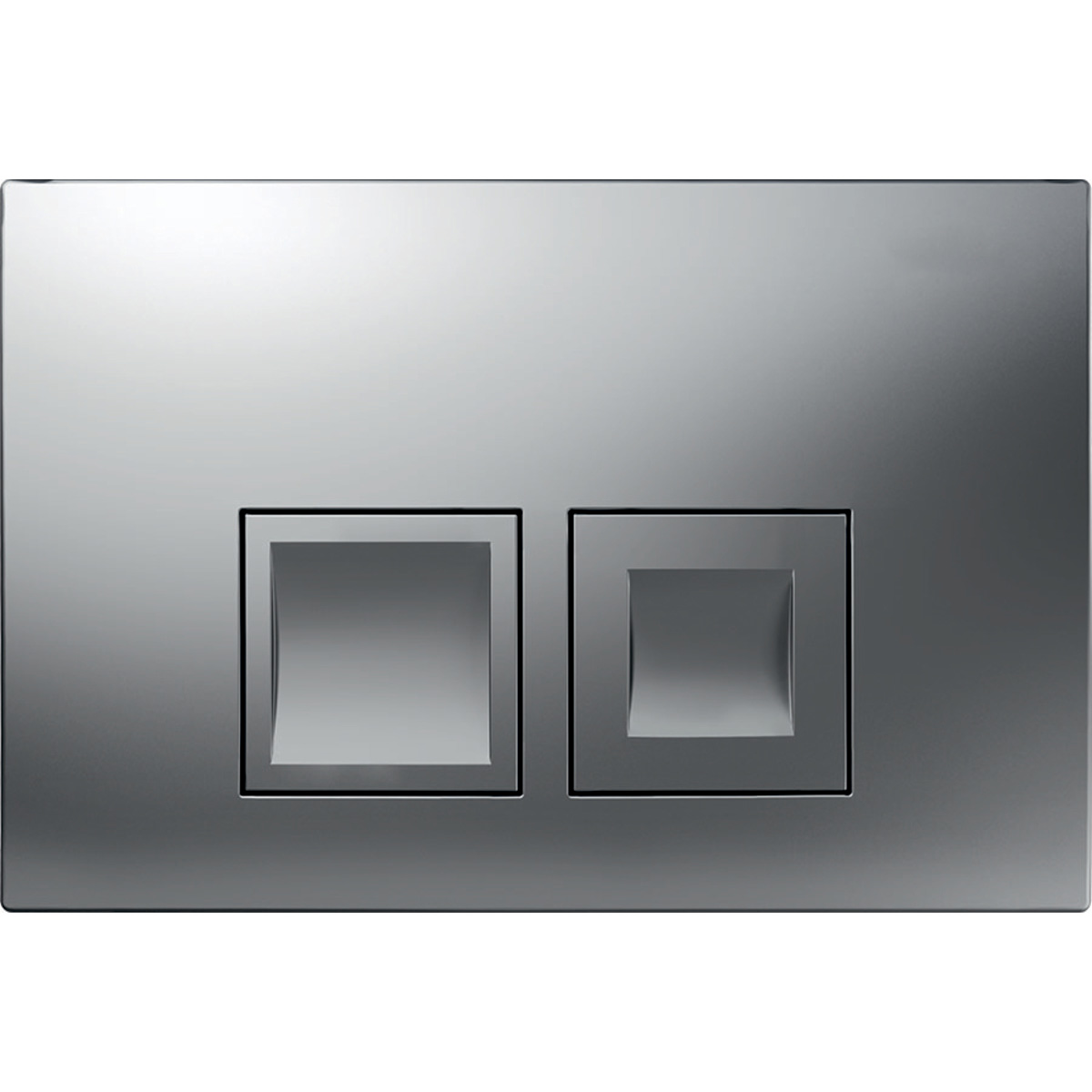 Geberit Delta 25 Square bedieningsplaat mat chroom
