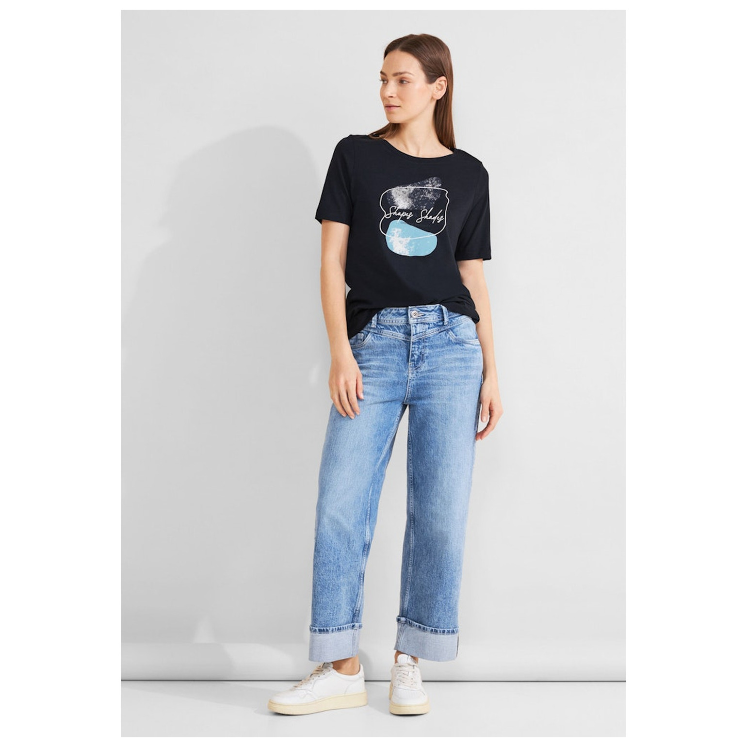 Street One Foil part print shirt